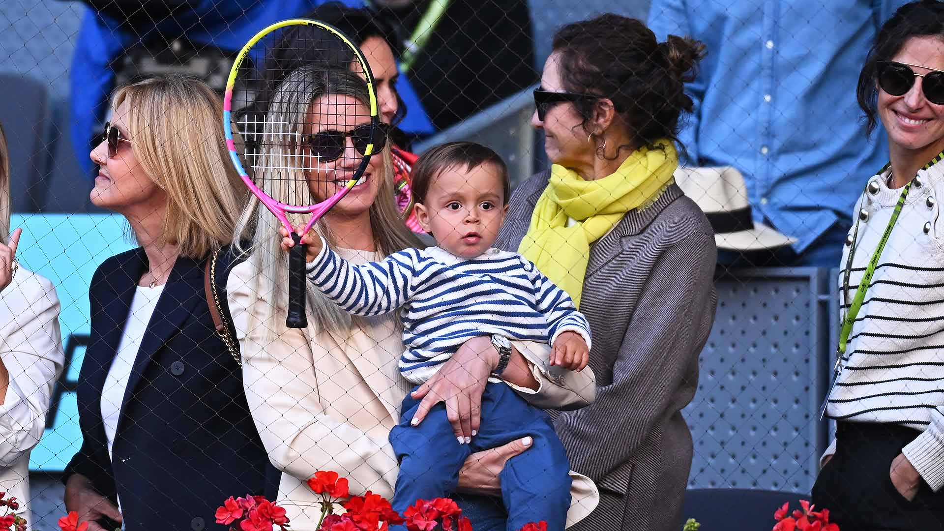 Rafael Nadal’s Son Steals The Show As He Watches His Dad Recent Practice Ahead Of Olympics Games.